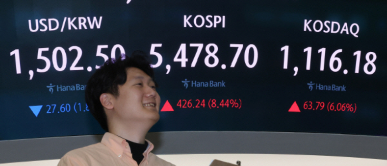 원달러 환율 종전 기대감으로 28.8원 뚝 떨어져...