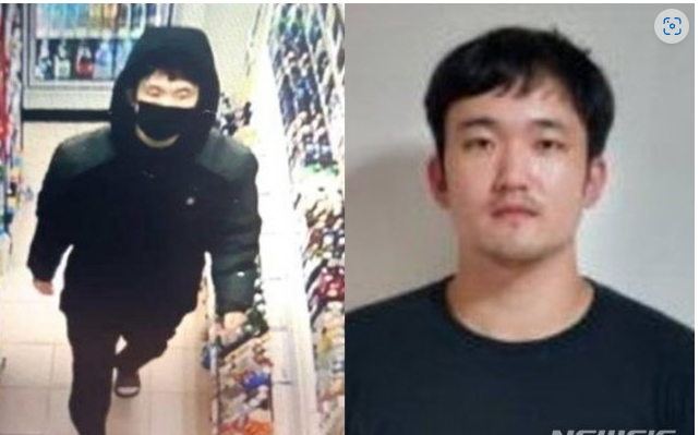 ▲피의자가 도주 당시(왼쪽)와 최근 6개월 이내 촬영한 상반신 모습. <사진=인천보호관찰소 서부지소 제공>