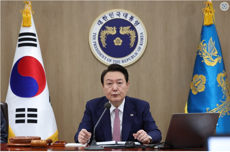 ▲윤석열 대통령이 7일 서울 용산 대통령실 청사에서 열린 국무회의를 주재하고 있다. <사진=대통령실통신사진기자단>