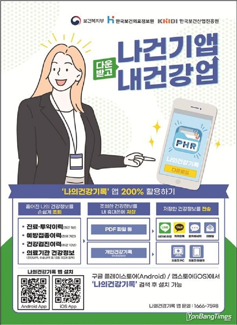 개인 건강정보 12종 한번에 확인…‘건강정보 고속도로’ 본격 가동