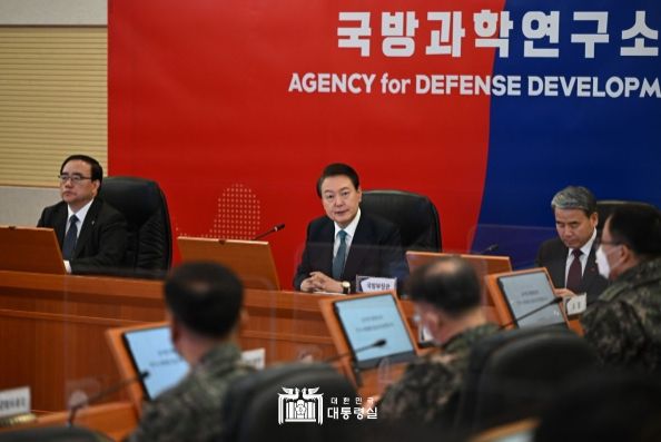 ▲ 윤석열 대통령, 국방과학연구소(ADD) 방문