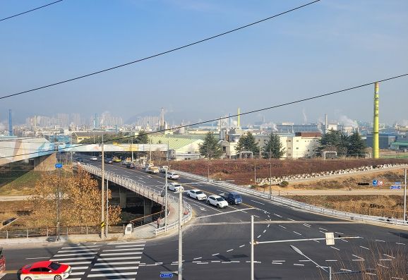 ▲ 비산교 준공 이후 전경